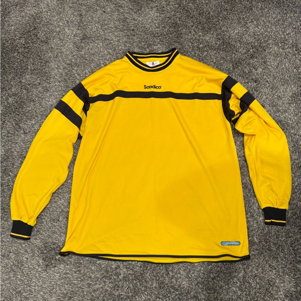 Sondico Yellow and Black Long Sleeve Jersey